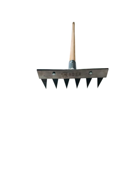 6 Dişli Ot Yolma Çelik Tırmık Çapası Ck-75 21 cm ürün görseli 1