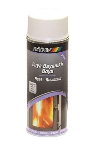 MOTİP ISIYA DAYANIKLI SPREY BOYA BEYAZ 400 ML ürün görseli 1
