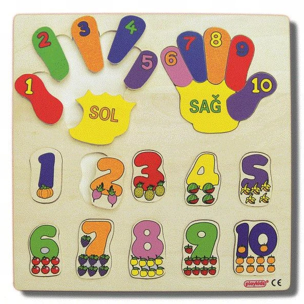 SAYMAYI ÖĞRENİYORUM PUZZLE (30x30 cm) ürün görseli 1