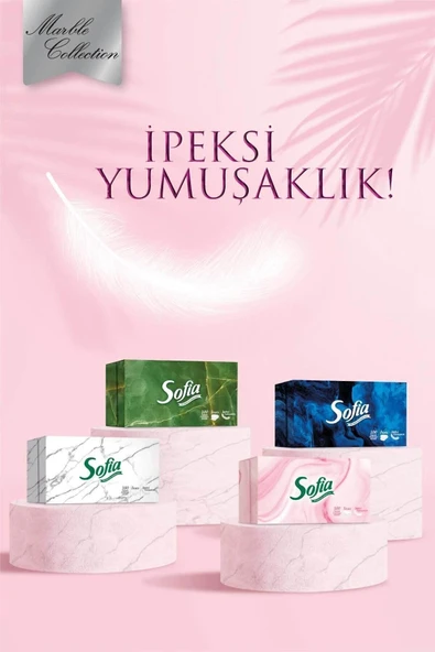 SOFİA Kutu Mendil 4x100'lü - Resim 3