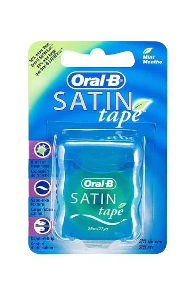 Oral-B Satin Tape Nane Aromalı 25 m Diş İpi ürün görseli 1