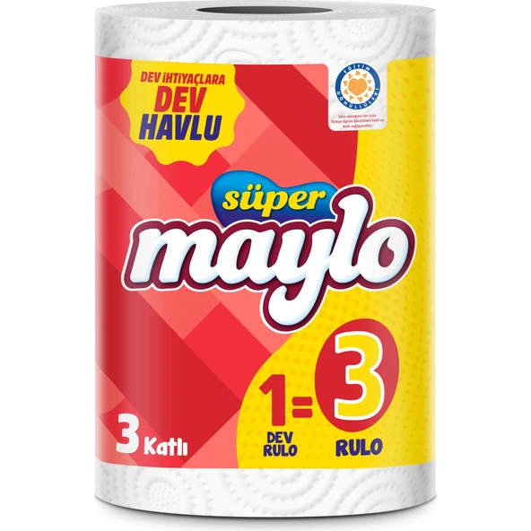 Maylo Süper Dev Havlu 1=3 Rulo ürün görseli 1