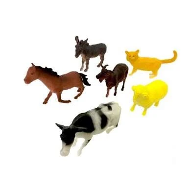 PVC ÇİFTLİK HAYVANLARI 6LI (10 CM) - Resim 2