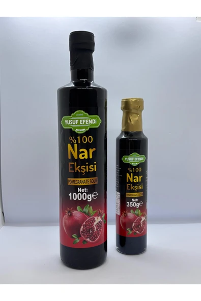 Yusuf Efendi %100 Doğal Nar Ekşisi 2’li Set (1000 g + 350 g) – Katkısız & Geleneksel ürün görseli 1