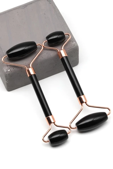 Obsidyen Doğal Taş Masaj Taşı Rose Renkli - Face Roller ürün görseli 1