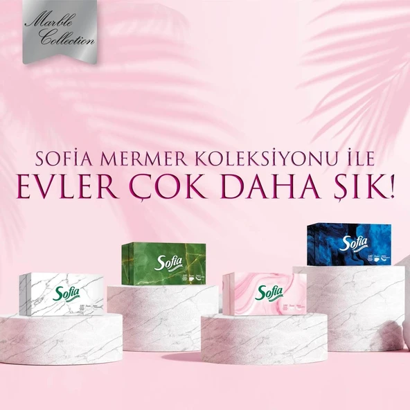 Sofia Kutu Mendil 100 Yaprak x 24 - Resim 5