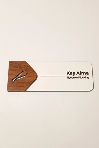 Kaş Alma Odası Kapı Tabelası – 19x7 cm Çift Katmanlı, Çift Taraflı Bantlı ürün görseli 1