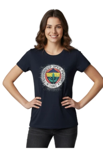 Fenerbahçe Tribün Frozen KADINLacivert Tshirt ürün görseli 1