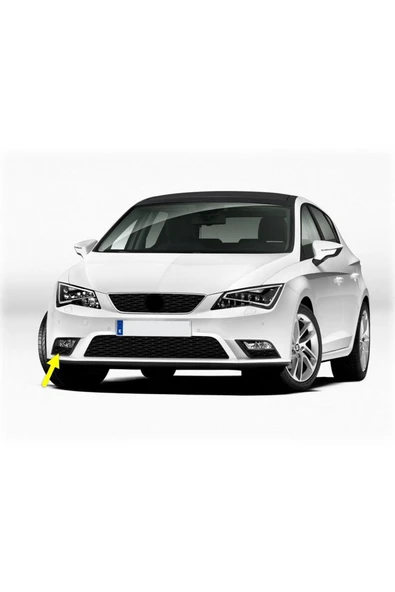 AFT Seat Leon Mk3 2013-2016 Ön Tampon Sağ Sis Farı Çerçevesi Kapağı Uyumlu Izgarası 5f0853666a ürün görseli 1