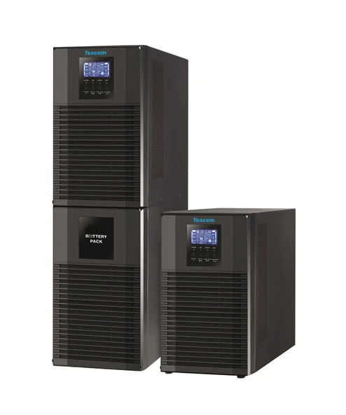 TESCOM TEOS-110 On-Line 10000VA 4-10 Dk 16x7AH Akülü UPS ürün görseli 1