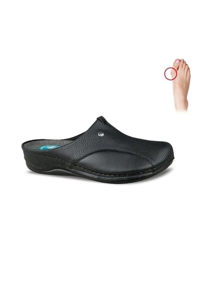 Ceyo 9946-24 Topuk Jelli Kemik Çıkıntı Destekli Kadın Terlik Siyah 36-40 ürün görseli 1