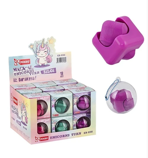 Mikro Magical Unicorns Dönen Silgi Kutulu - 1 adet ürün görseli 1