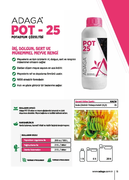 ADAGA Pot-25 - 1 Litre - Resim 2