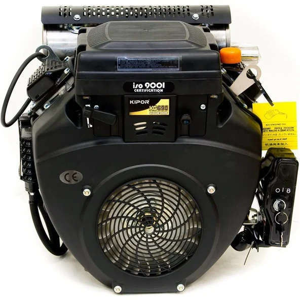 Kipor KG690 Benzinli Motor – 18 HP, 4 Zamanlı, 2 Silindirli V-Twin OHV, Marşlı Sistemli, Profesyonel Endüstriyel Motor ürün görseli 1