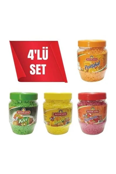 Granül Oralet 4 Lü Paket 300gr X 4 Adet (PORTAKAL,LİMON,KUŞBURNU,KİVİ) ürün görseli 1