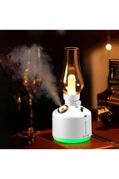 RGB Işıklı Şarjlı Ultrasonik Hava Nemlendirici | 280ml Aromaterapi Buhar Makinesi & Gece Lambası ürün görseli 1