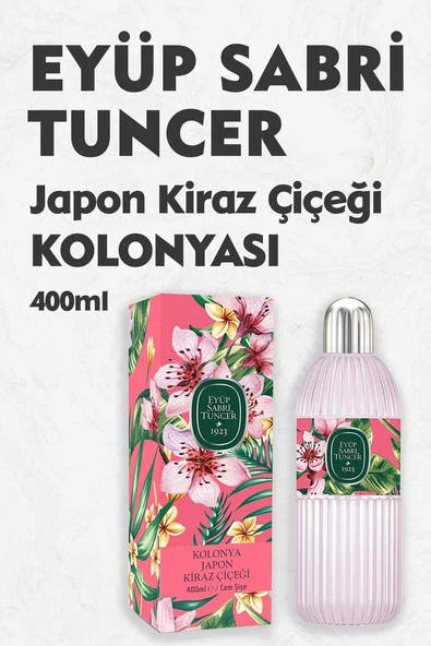 Eyüp Sabri Tuncer Japon Kiraz Çiçeği Cam Şişe Kolonyası 400 ml ürün görseli 1