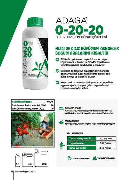 ADAGA  0.20.20 - 1 Litre - Resim 2