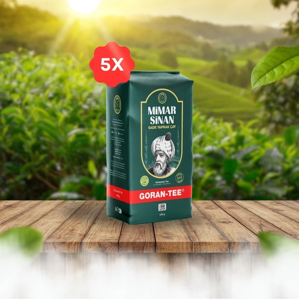 Goran Tee - Mimar Sinan Çay 400g 5 li paket ürün görseli 1
