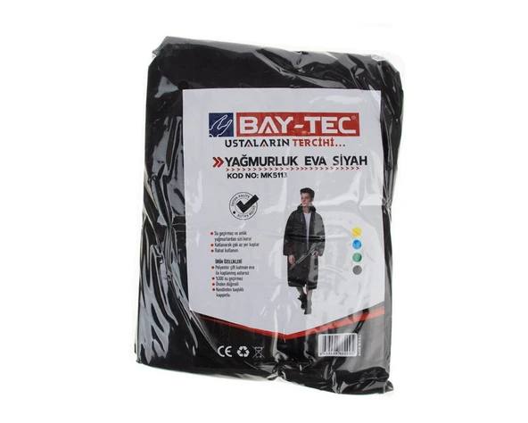 BAY-TEC MK5113 Eva Yağmurluk Siyah 150gr ürün görseli 1