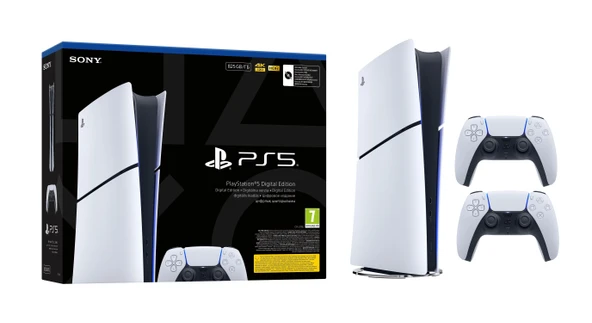 Sony Playstation 5 Slim Dijital CFI-2116B 825GB + 2. DualSense Ps5 Kol (İthalatçı Garantili) ürün görseli 1