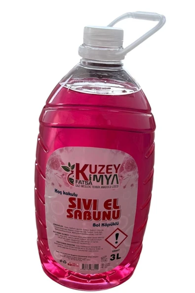 KUZEY KİMYA Hoş Kokulu Bol Köpüklü Sıvı El Sabunu 3 Litre ürün görseli 1