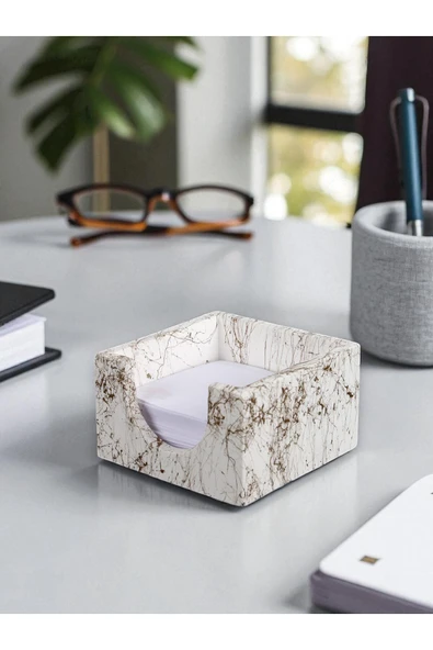 Betonmall Bloknotluk El Yapımı Beton Bloknotluk 10x10 cm ürün görseli 1