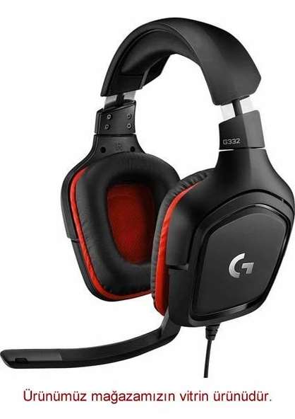 Logitech G332 Kablolu Kulak Üstü Oyuncu Kulaklığı ürün görseli 1