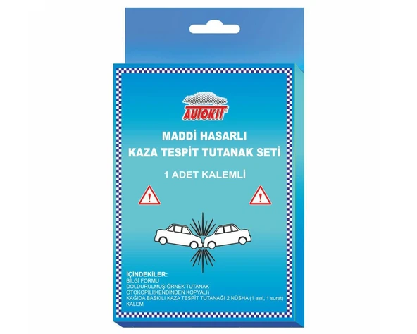 Kaza Tespit Tutanağı Kalemli Autokit -Yolda kalmayın ürün görseli 1