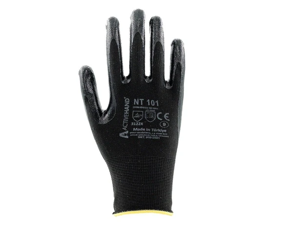 NT 101 SY/SY NO:8 Nitril Kaplı Polyester Eldiven ürün görseli 1