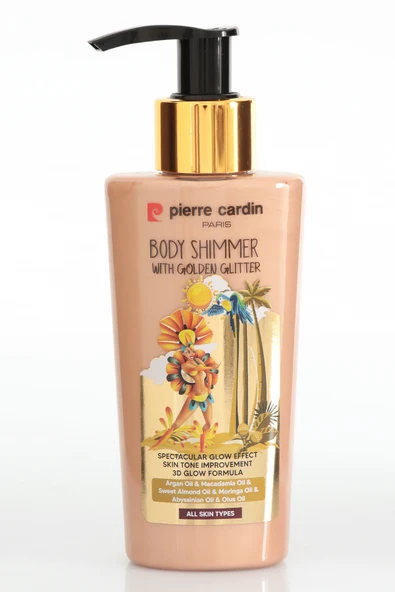 Pierre Cardin Body Shimmer With Golden Glitter-Altın Işıltılı Vücut Parlatıcısı-125 ml ürün görseli 1