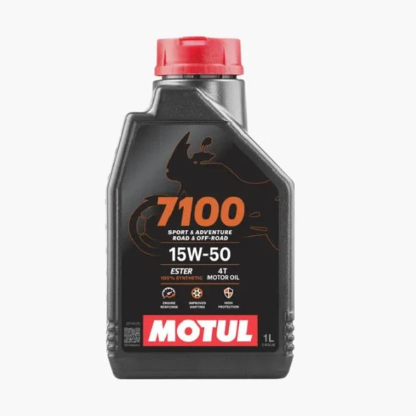 Motul 7100 15W50 4T 1Lt Yağ ürün görseli 1