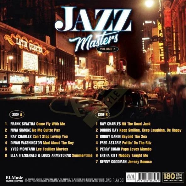 Çeşitli Sanatçılar Jazz Masters Vol 2 - Plak - Resim 2