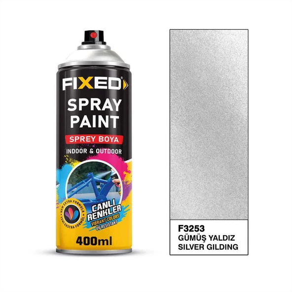 SGS SPREY BOYA AKRİLİK - GÜMÜŞ YALDIZ EFEKT 320 GR 400 ML ürün görseli 1