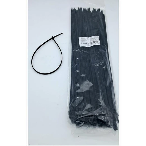 Cırt 4,8mm X 380mm Kablo Bağı İthal Siyah (100 Adet) ürün görseli 1