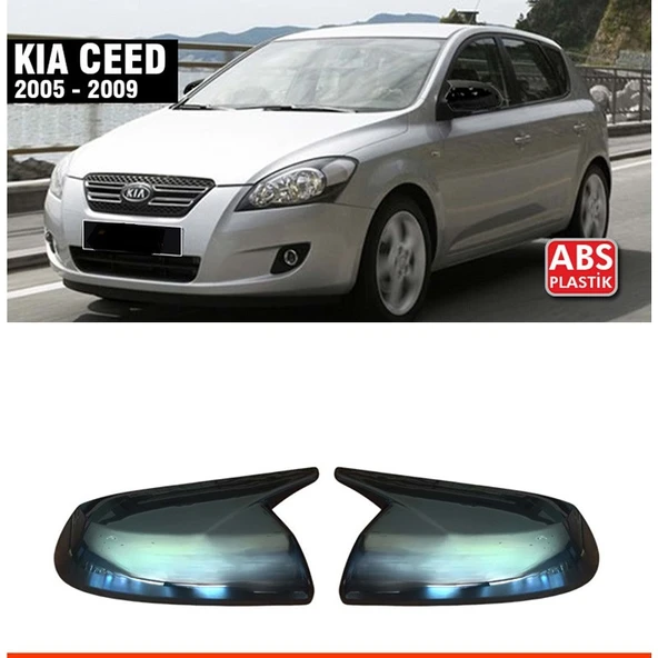 Kia Ceed / 2005-2009 (Sinyalli) Uyumlu Batman Yarasa Ayna Kapağı ürün görseli 1