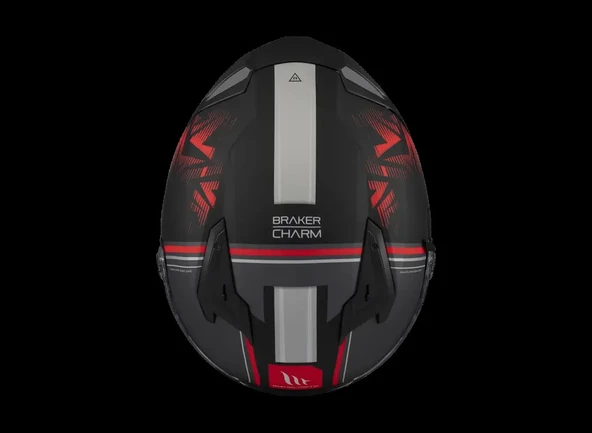 KASK MT BRAKER SV CHARM B5 MAT KIRMIZI - Resim 6