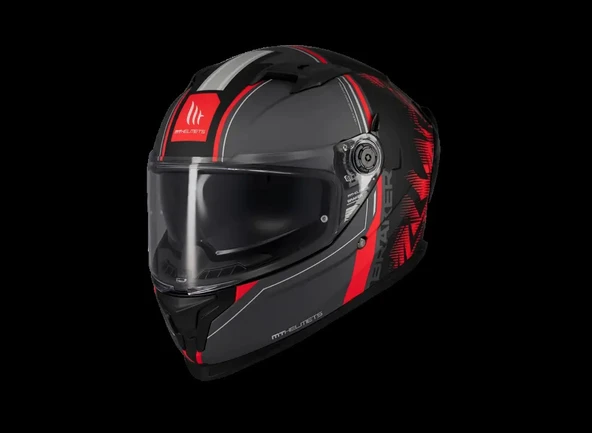 KASK MT BRAKER SV CHARM B5 MAT KIRMIZI - Resim 3