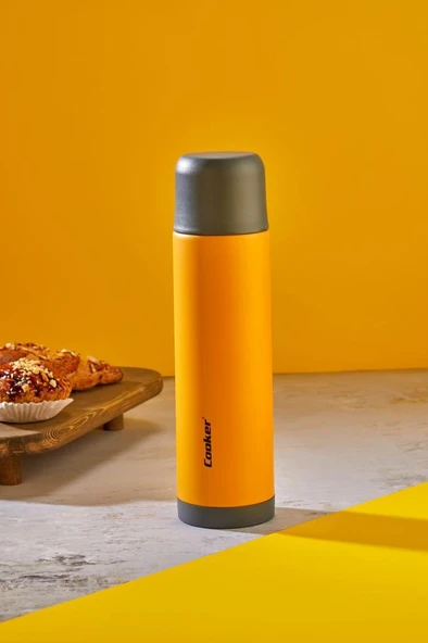 Cooker CKR2001 Trend 0,50 Lt Çelik Çift Katlı Termos Turuncu ürün görseli 1