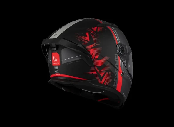 KASK MT BRAKER SV CHARM B5 MAT KIRMIZI - Resim 4