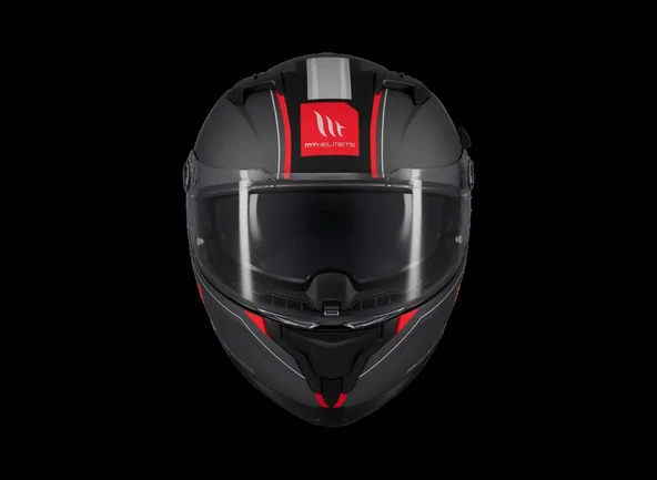 KASK MT BRAKER SV CHARM B5 MAT KIRMIZI - Resim 2