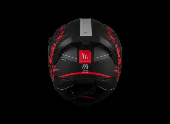 KASK MT BRAKER SV CHARM B5 MAT KIRMIZI - Resim 5