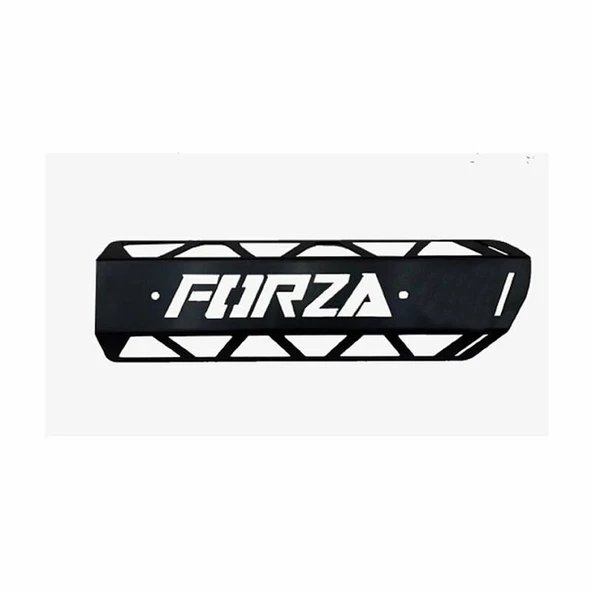 Honda Forza 250 2018-2020 Uyumlu Eksoz Koruma Demiri Siyah ürün görseli 1