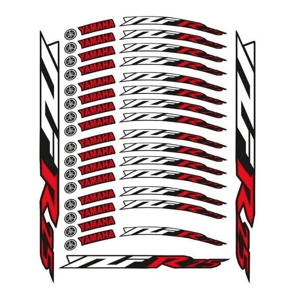 Yamaha R25 Kırmızı Baskı 1 Set Jant Şeridi ürün görseli 1