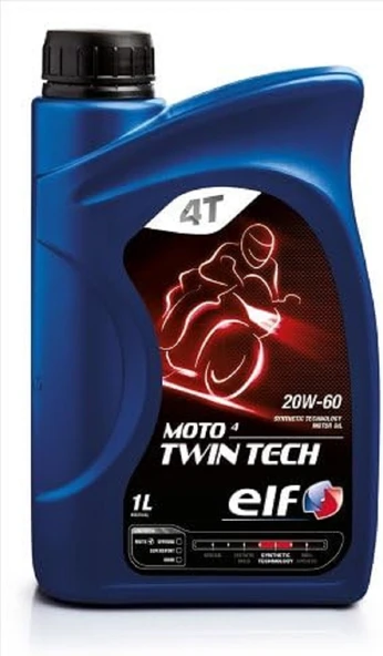 Elf Moto 4 Twin Tech 20W-60 4T Motor Yağı 1 Litre ürün görseli 1