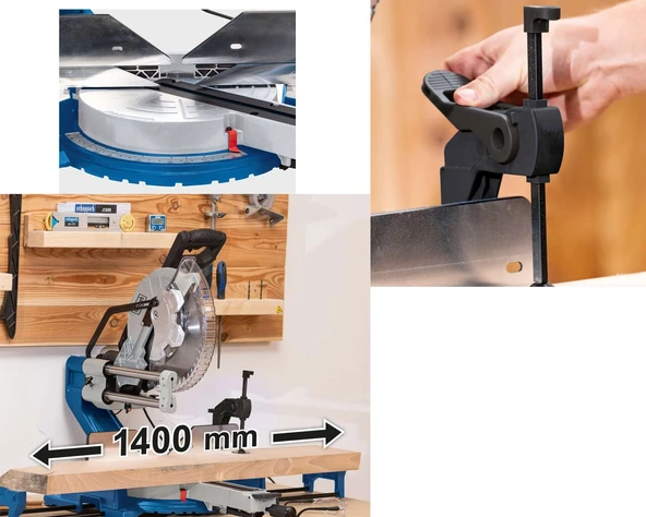 GÖNYE KESME TESTERE HM305SL 305MM   SCHEPPACH - Resim 2