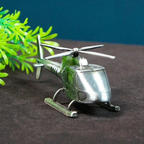 Dekoratif Metal Helikopter - Resim 2
