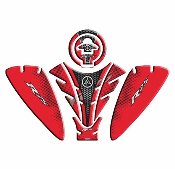Yamaha R25 2019-2024 Kırmızı-Siyah Tank Pad Set ürün görseli 1