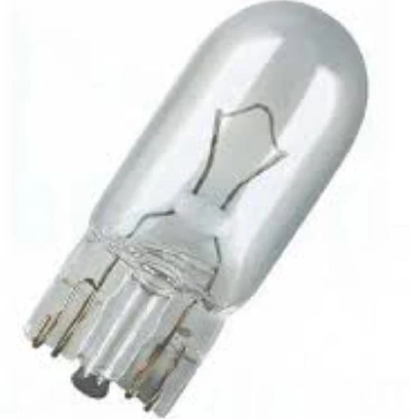 12V/5W Dipsiz Park/Gösterge Ampulu Beyaz Cam ürün görseli 1