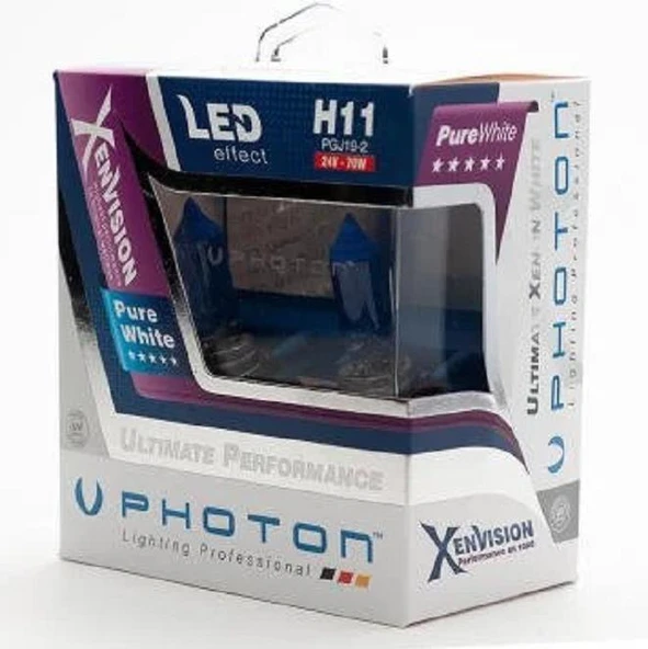 Photon H4 12V 60/55W Xenvision Pure White Fog+ Ampul 2li ürün görseli 1